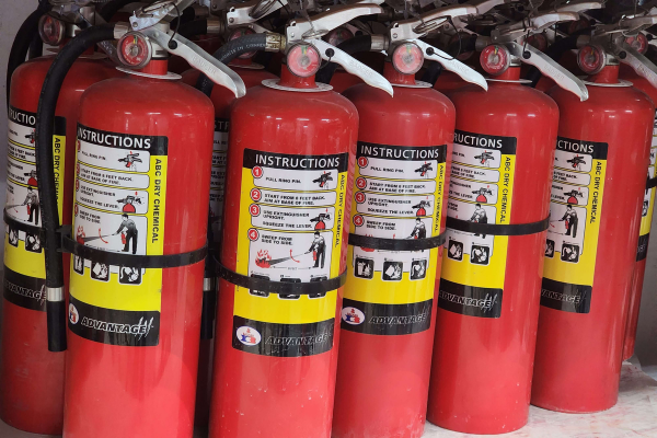 Recharged Fire Extinguishers
