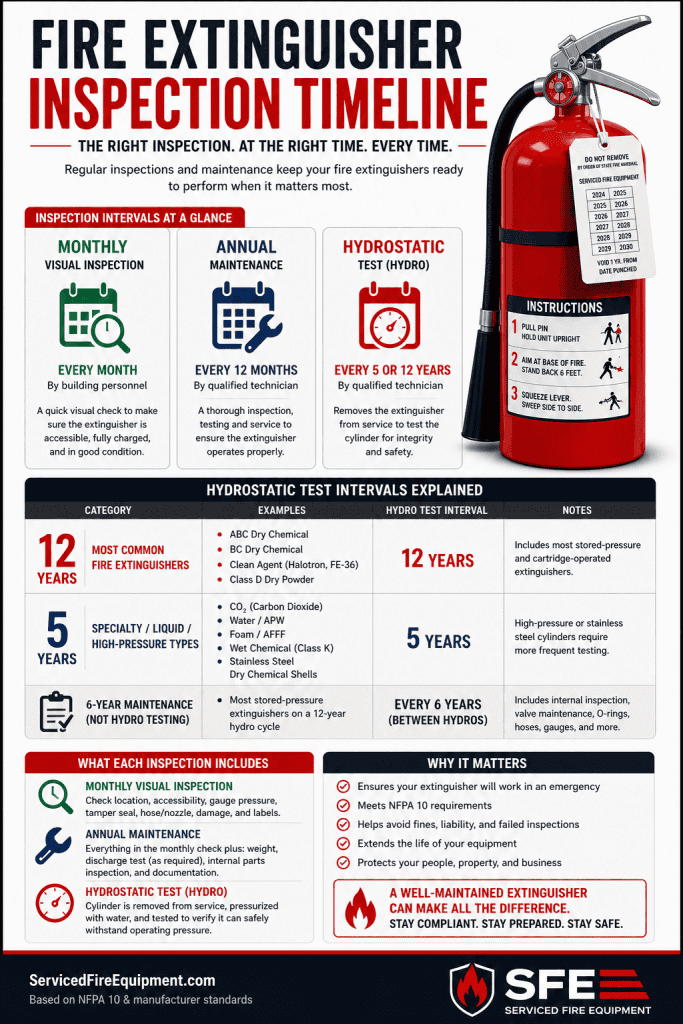 Fire Extinguisher Inspection Timeline