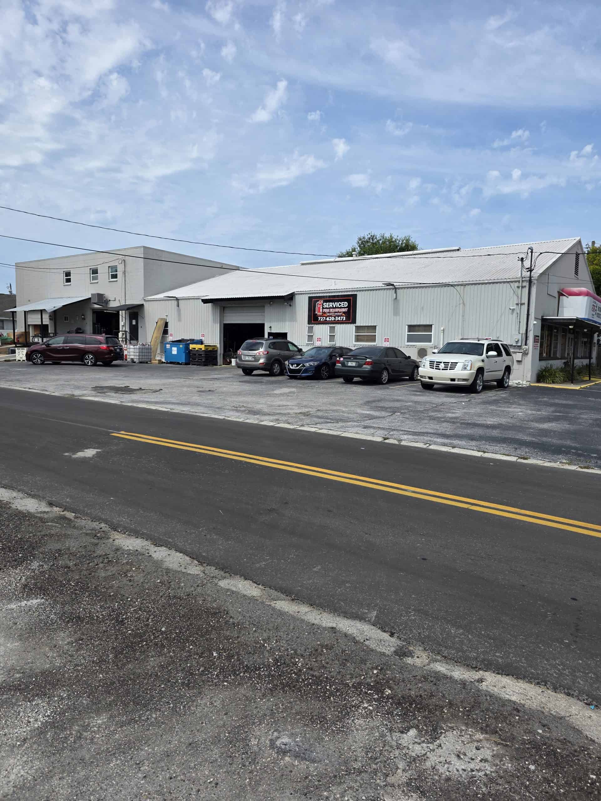Serviced Fire Equipment exterior - St. Petersburg FL fire extinguisher service facility