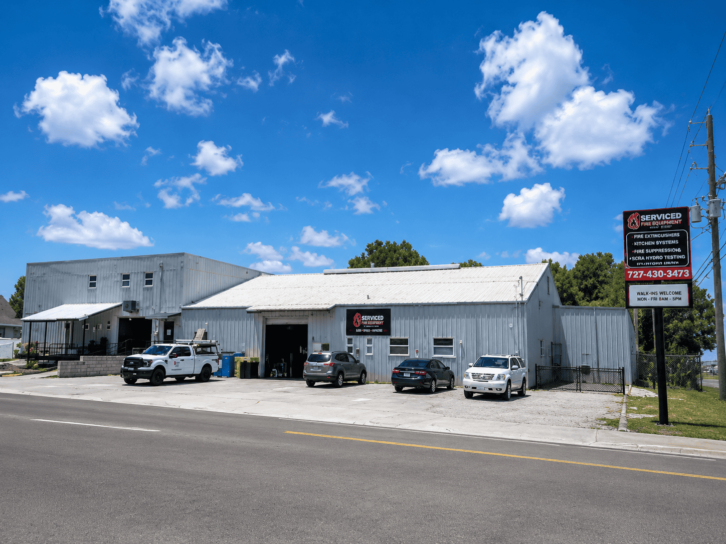 Serviced Fire Equipment St. Petersburg facility — where Sarasota businesses save thousands